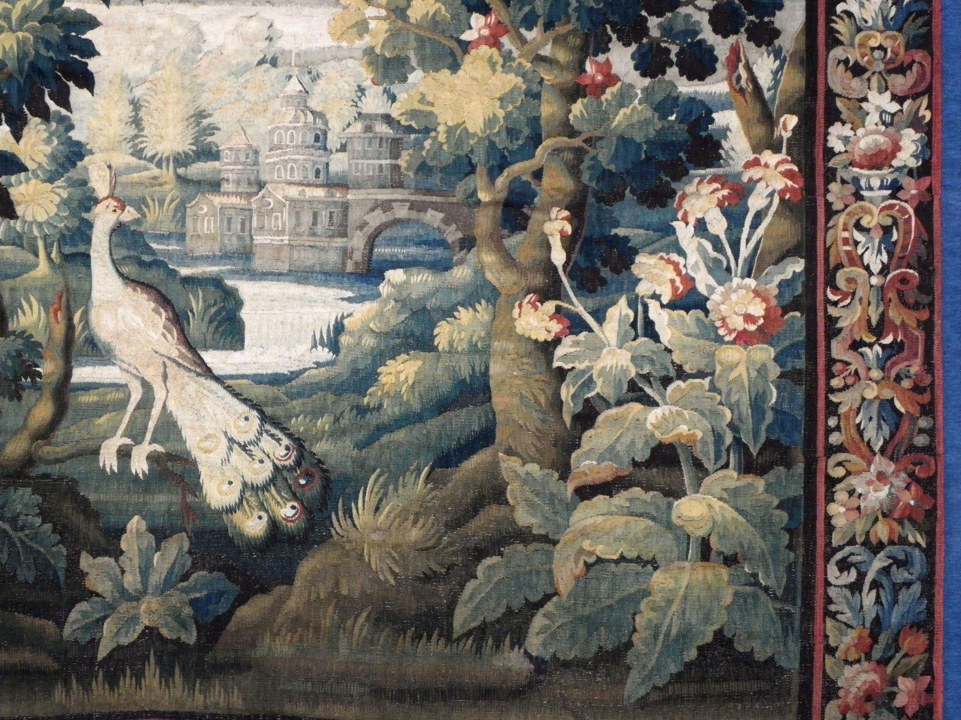 FRENCH AUBUSSON TAPESTRY LANDSCAPE Monaco FRENCH AUBUSSON TAPESTRY LANDSCAPE Monaco