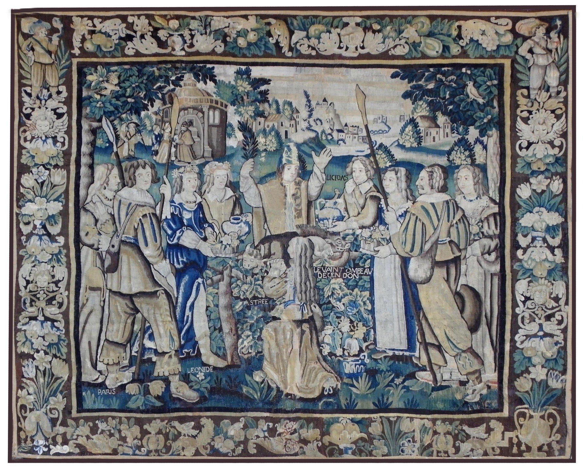 Tapisserie de Felletin - Tenture du Roman Astrée D’Honoré d’Urfé Tapisserie de Felletin - Tenture du Roman Astrée D’Honoré d’Urfé