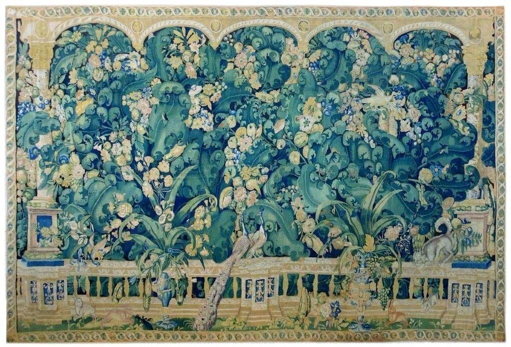 Tapisserie dite Feuilles de Choux Tapisserie des Ateliers de la Marche Tapisserie dite Feuilles de Choux Tapisserie des Ateliers de la Marche