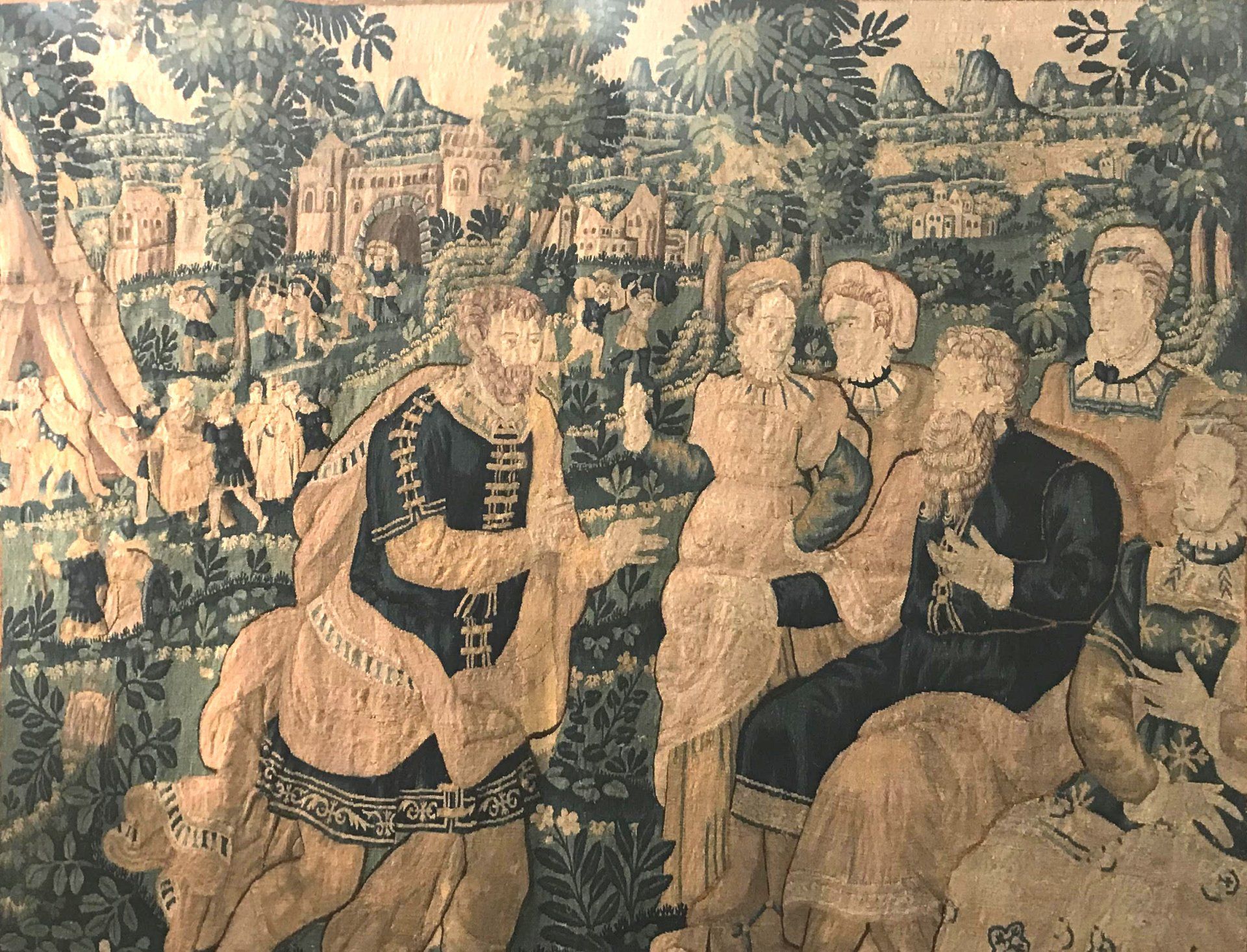 The Cleaning and Restoration of Old Tapestry and Rug in Gallery Jabert