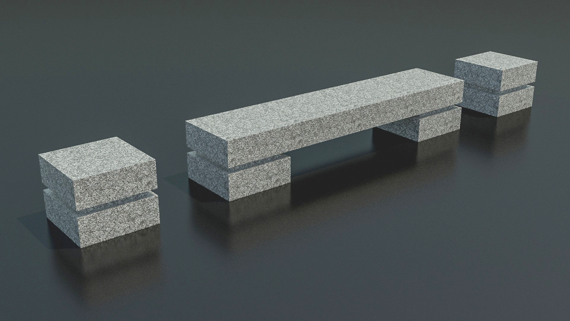 Banco de Granito Legs