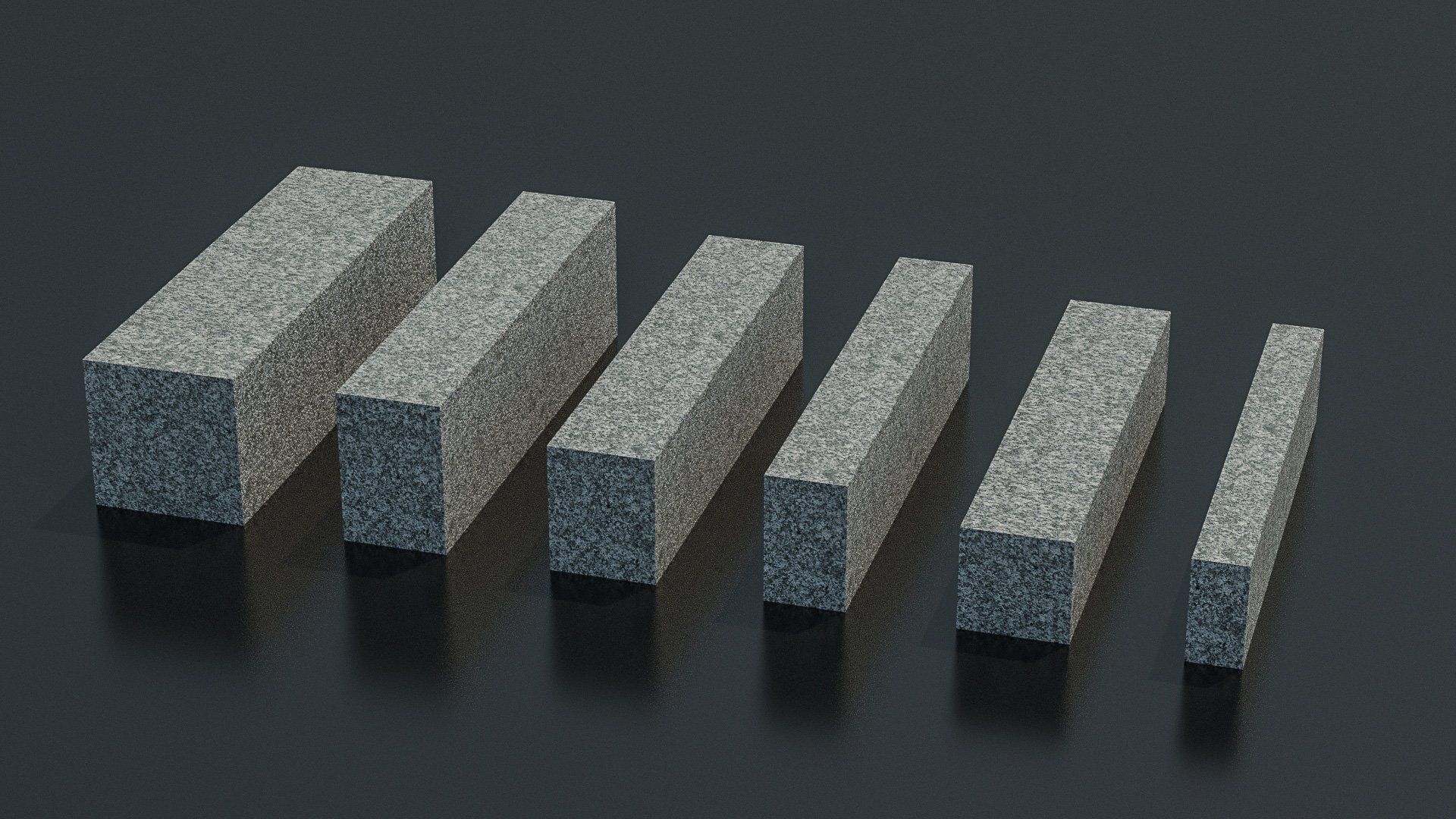 Bordure granit Gris Quintana Droite