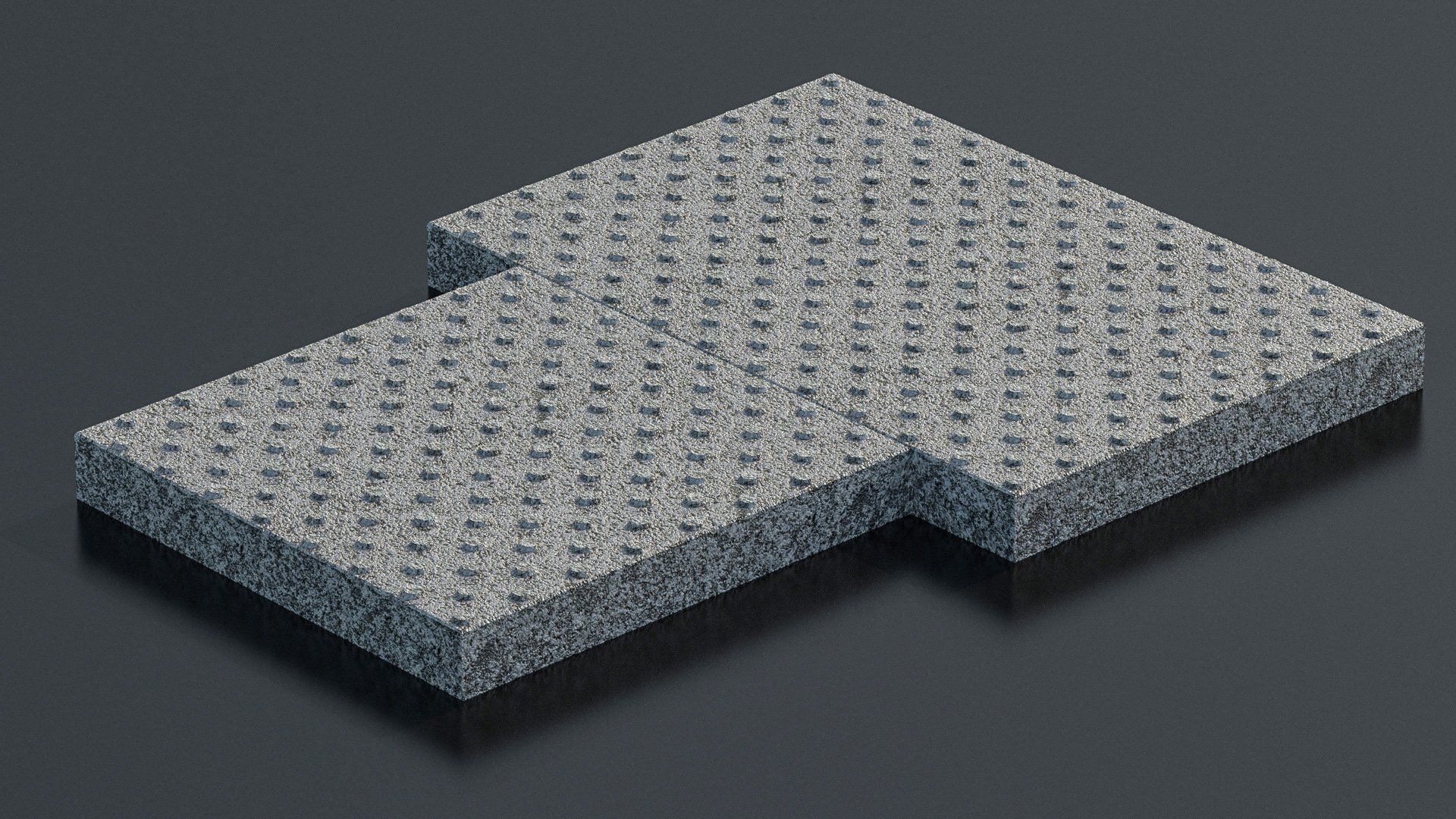 Baldosas Podotactil Botones de granito Gris Quintana