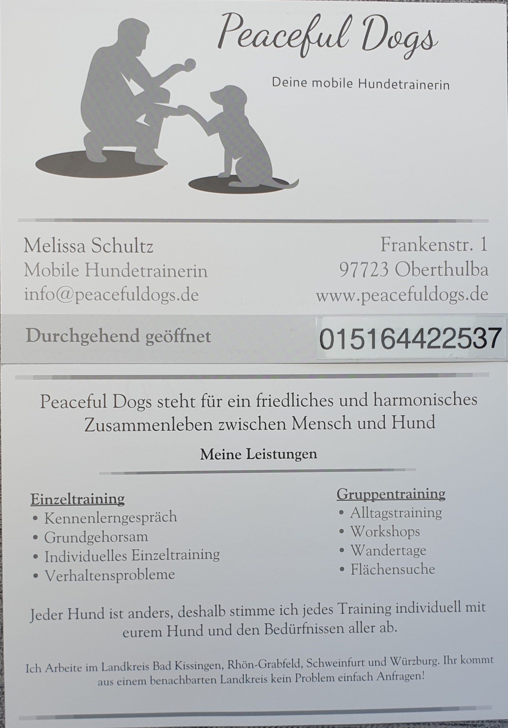 spezialisiert auch auf Problemhunde