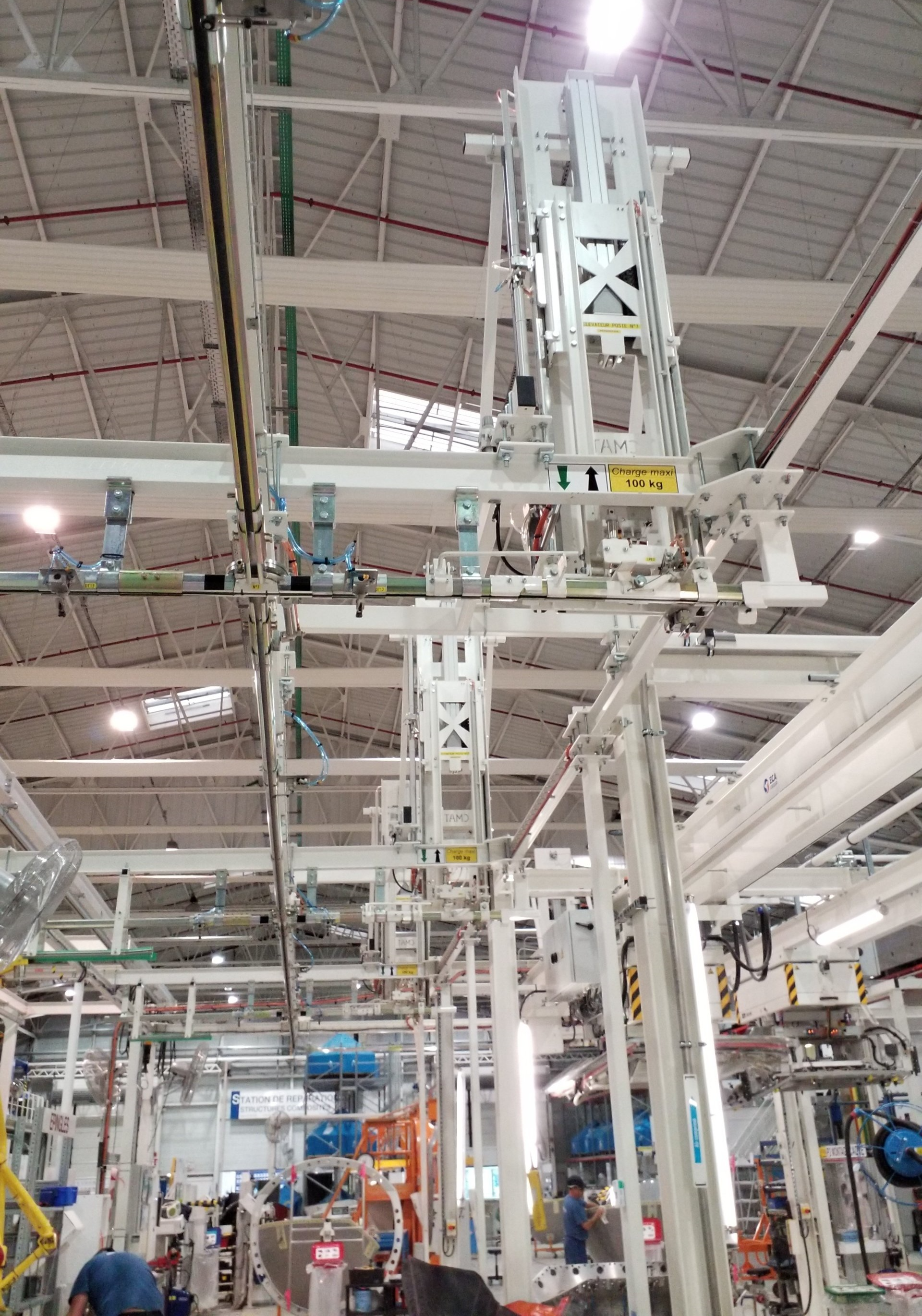 Station de mise à niveau des pièces pour ergonomie des postes opérateurs