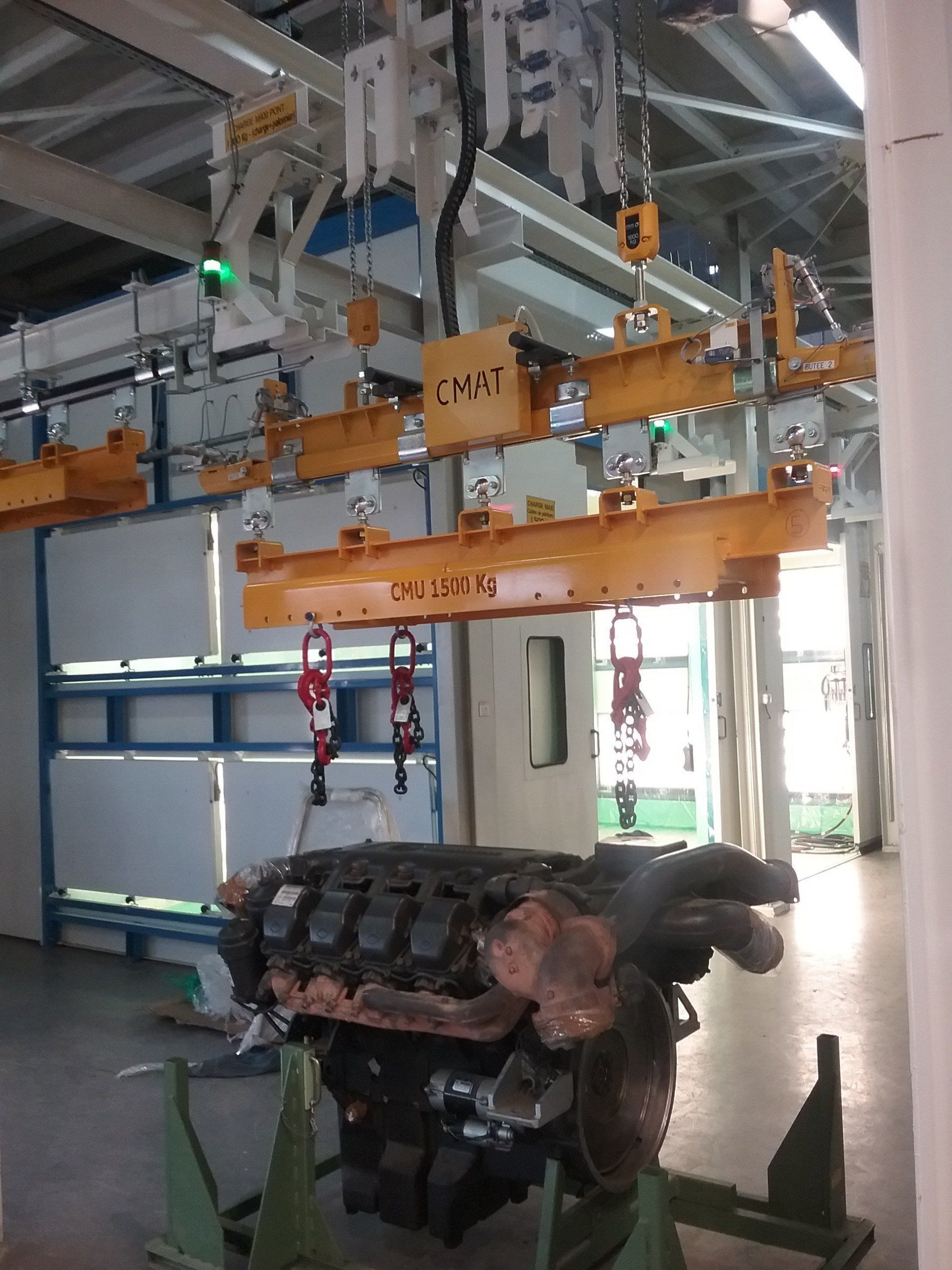 Station de levage pour charge lourde, système sécurisé