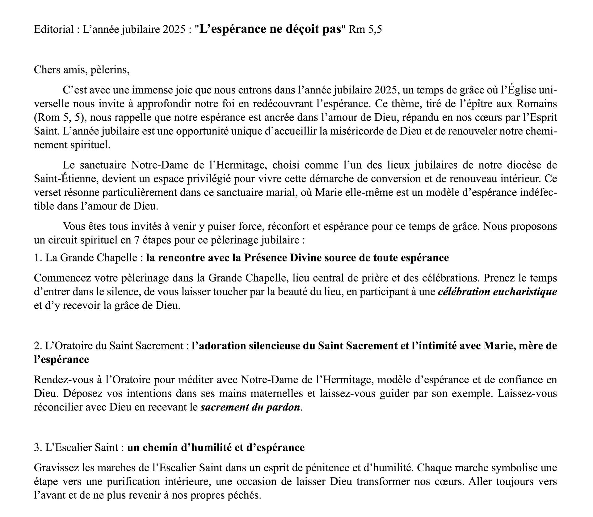 texte edito jubilé 2025
