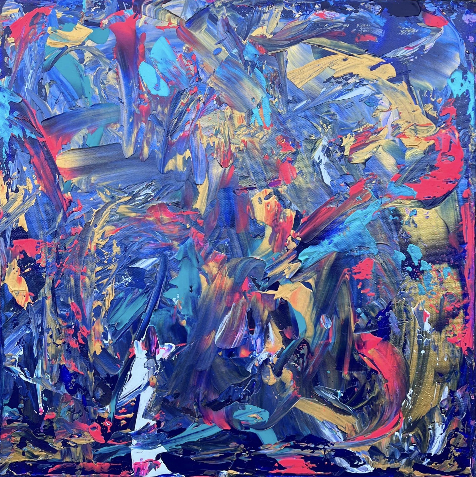 blaues abstraktes Bild