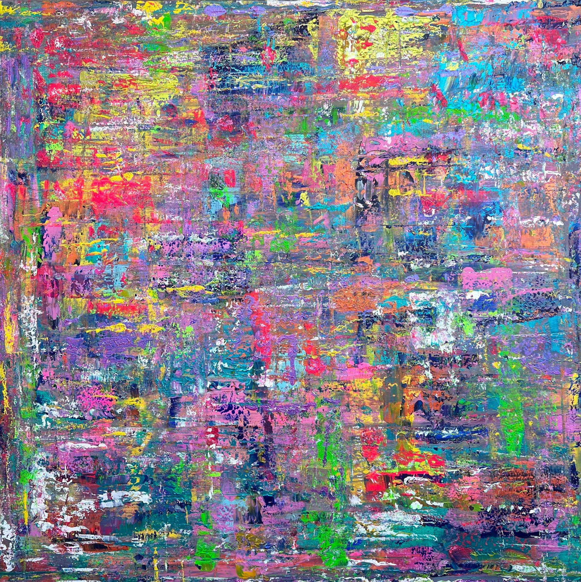 square multicolored painting