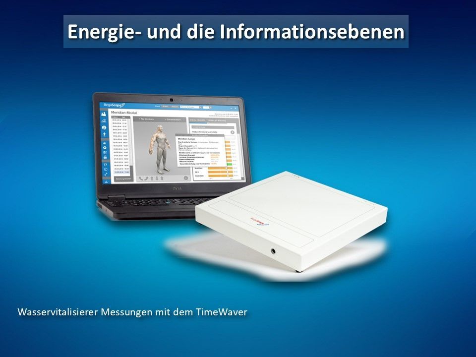 WasserVitalisierer / Wasserstrukturierer - Messung der Wikrung mit dem TimeWaver Celltuner der Fa. Wassermatrix AG / WasserVitalisierer / Wasserstrukturierer / Zar / Zelltuner / Tesla-Oszillator gemessen mit dem TimeWaver / Teslamed / Tesla Oszillator / Arthur Tränkle