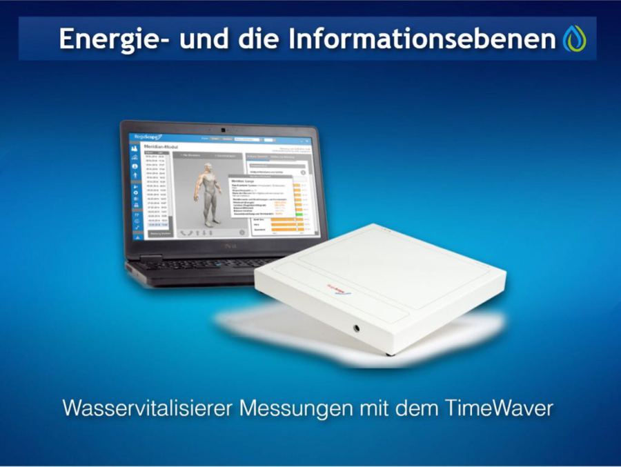 WasserVitalisierer / Wasserstrukturierer - Messung der Wikrung mit dem TimeWaver Celltuner der Fa. Wassermatrix AG / WasserVitalisierer / Wasserstrukturierer / Zar / Zelltuner / Tesla-Oszillator gemessen mit dem TimeWaver