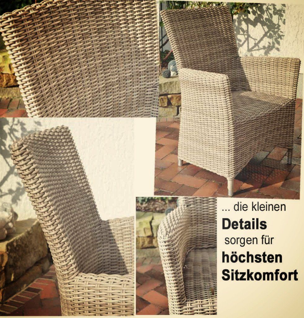 Polyrattan Geflecht Gartensessel Ikarus