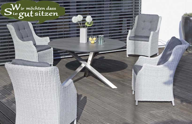 Ein Gartenmöbel Set welches mit dem Edelstahl Gartentisch und der HPL Tischplatte das Moderne zum Ausdruck bringt. Gartenmöbel Hamburg_ Gartenmöbel Berlin_ Gartenmöbel Celle _ Gartenmöbel Hannover_ Gartenmöbel Kassel _Gartenmöbel Salzgitter_Gartenmöbel Hameln_Gartenmöbel Kiel _Gartenmöbel Rostock