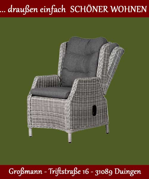 Polyrattan Geflechtsessel