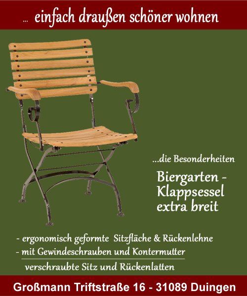 Biergartenstuhl Oxford_Biergartenmöbel_Biergartensessel_ Biergartenstuhl Teak Holz/Metall