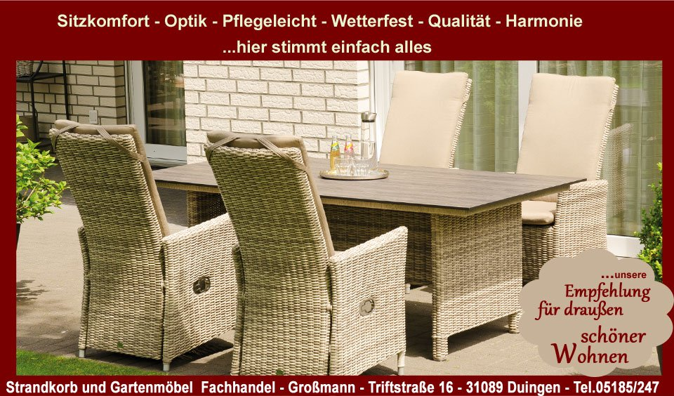 Verstellbarer Polyrattan Gartenmöbel Geflechtsessel  Solares Der Sonnenpartner Gartenmöbel Geflechtsessel   Solares ist für den Lieblingsplatz genau der Richtige Gartenstuhl