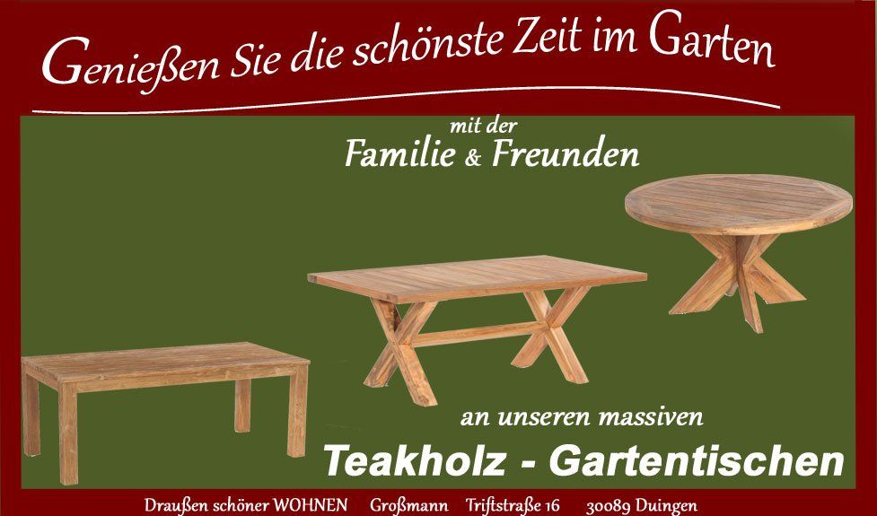 Gartentisch Teak Holz_ Gartentisch groß