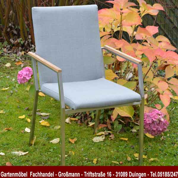 Sonnenpartner Edelstahl Gartemöbel Stapelsessel  Superior