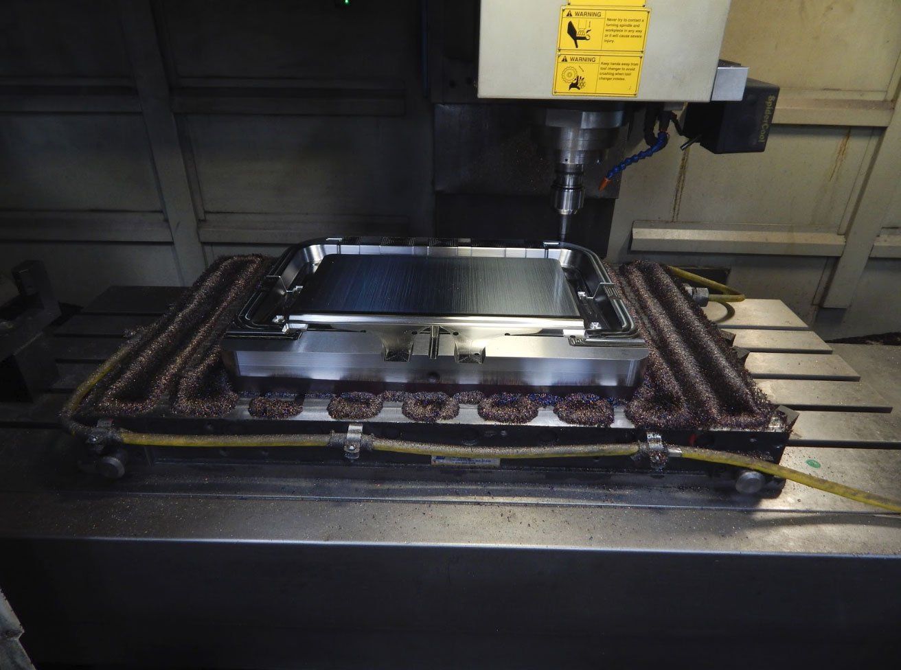 top view of cnc machine