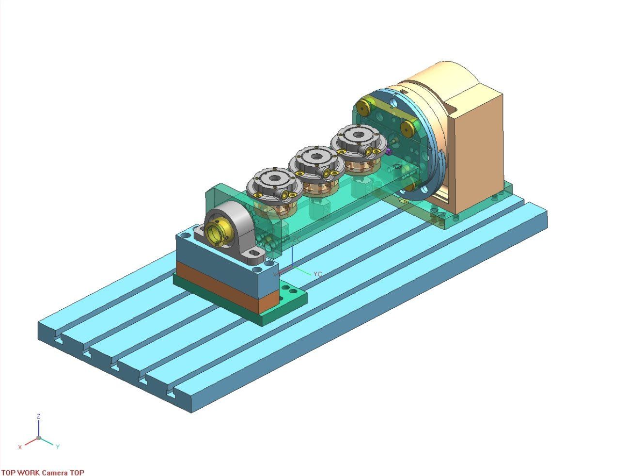 a right view diagram off a mold package piece