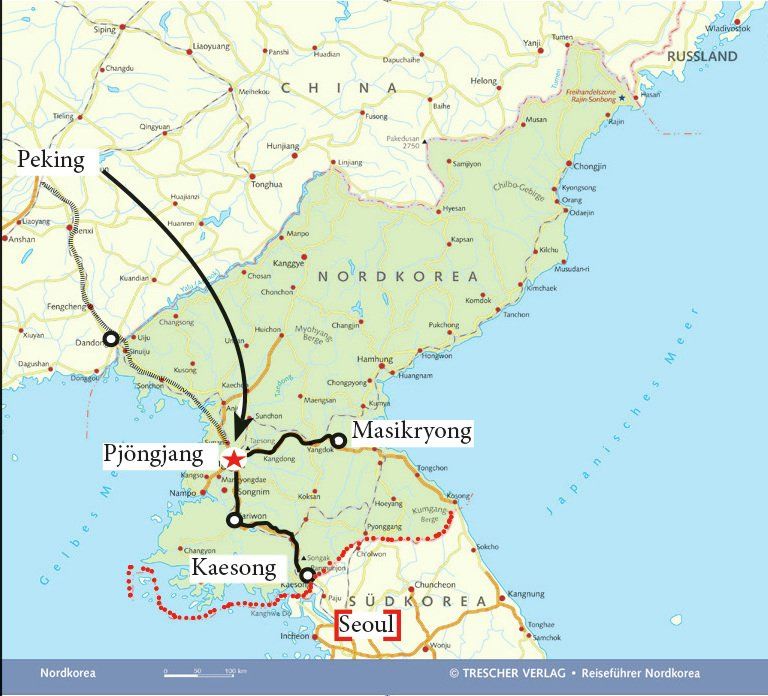 Route Silvester in Nordkorea