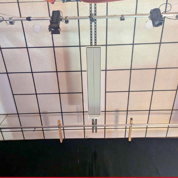 Infrared heating panels installed at Hampstead Norreys village hall by E.R Electrical.