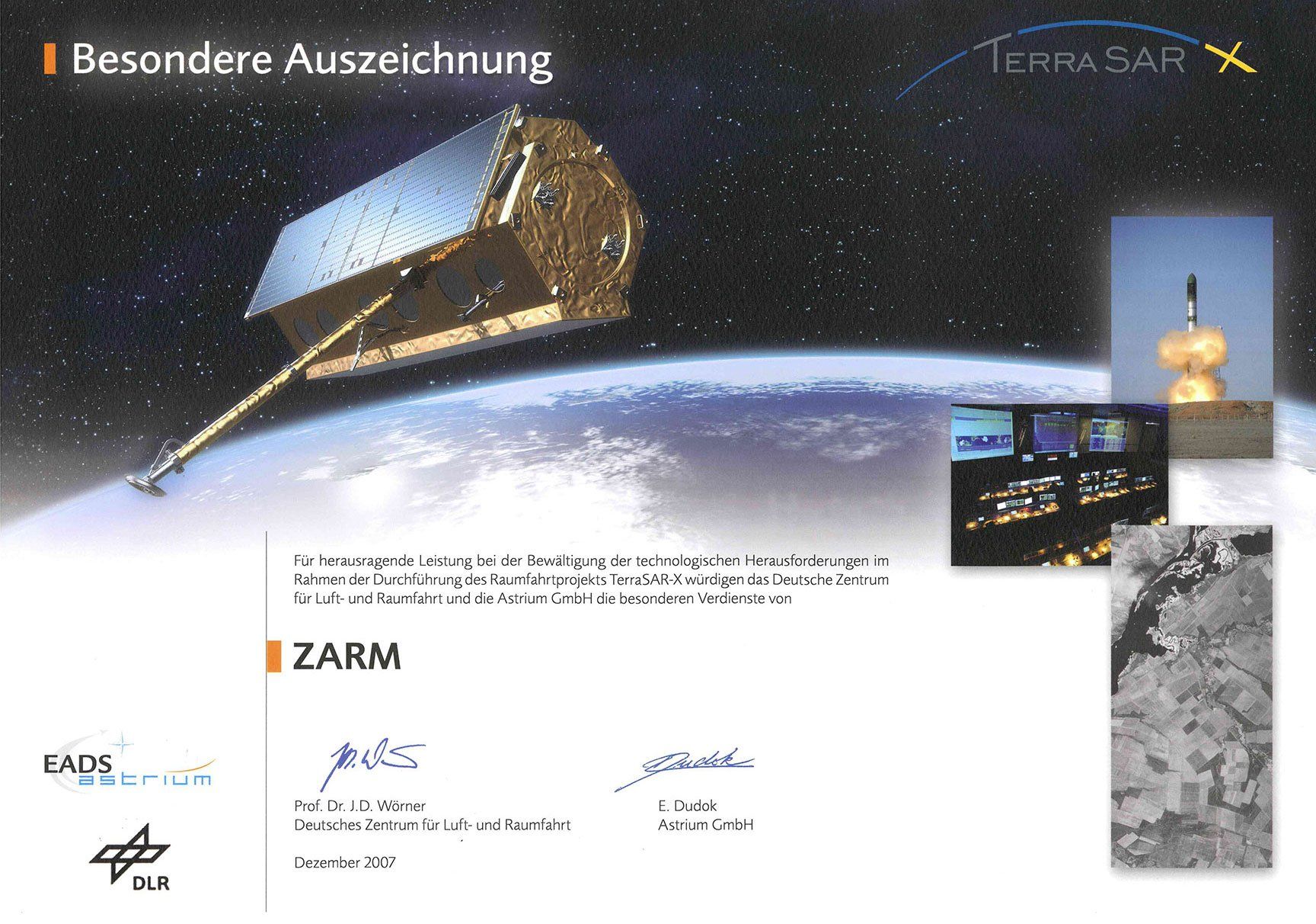 Zarm Technik Zertifikat