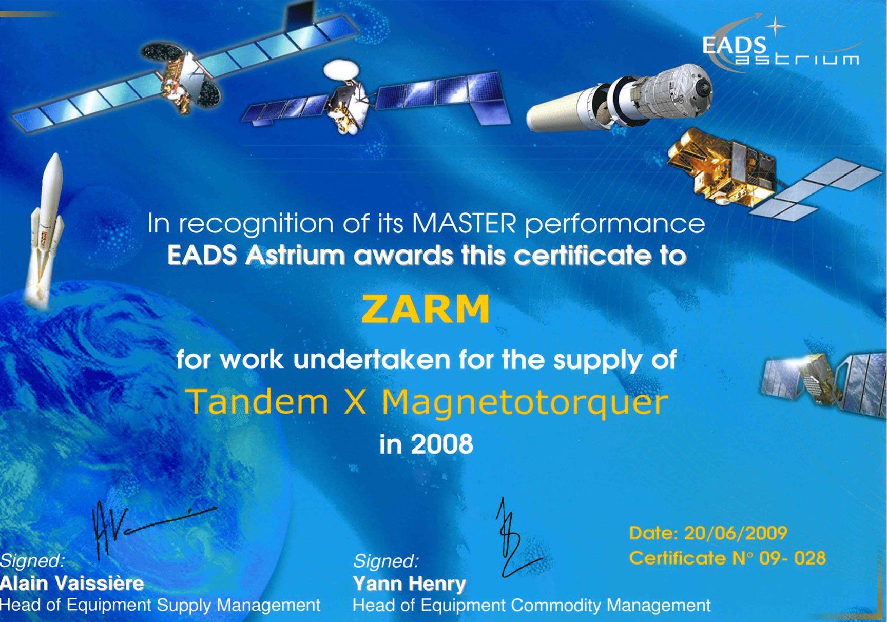 Zarm Technik Zertifikat