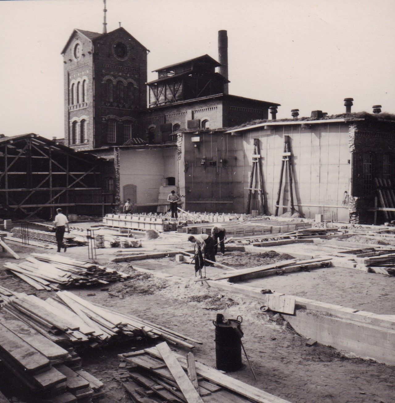 Schlachthof am Stau Baustelle am 04.09.1961 | Foto: Günter Nordhausen © Stadtmuseum Oldenburg
