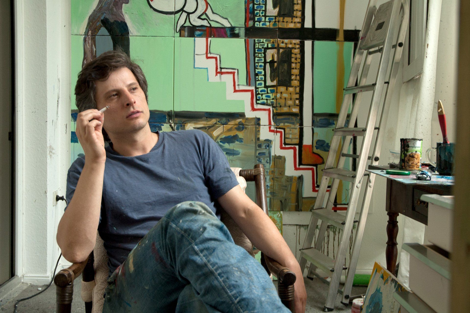 Sebastian Bieniek at his studio in 2010 Sebastian Bieniek at his studio in 2010