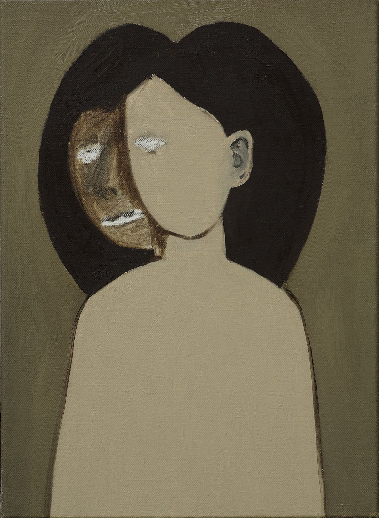 „Duplicato No. 1“ by Sebastian Bieniek (B1EN1EK), 2015. Oil on canvas, 70 cm. x 50 cm. Painting from the oeuvre of BieniekFace (Bieniek-Face) by the artist, part of „Duplicato“ series. „Duplicato No. 1“ by Sebastian Bieniek (B1EN1EK), 2015. Oil on canvas, 70 cm. x 50 cm. Painting from the oeuvre of BieniekFace (Bieniek-Face) by the artist, part of „Duplicato“ series.