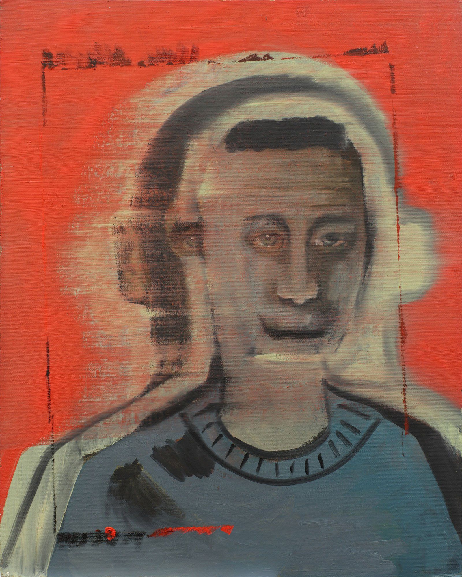 „Face Behind The Face No. 1“ by Sebastian Bieniek (B1EN1EK), 2015. Oil on wood, 50 cm. x 40 cm. Painting from the oeuvre of Bieniekface painting by the artist. „Face Behind The Face No. 1“ by Sebastian Bieniek (B1EN1EK), 2015. Oil on wood, 50 cm. x 40 cm. Painting from the oeuvre of Bieniekface painting by the artist.