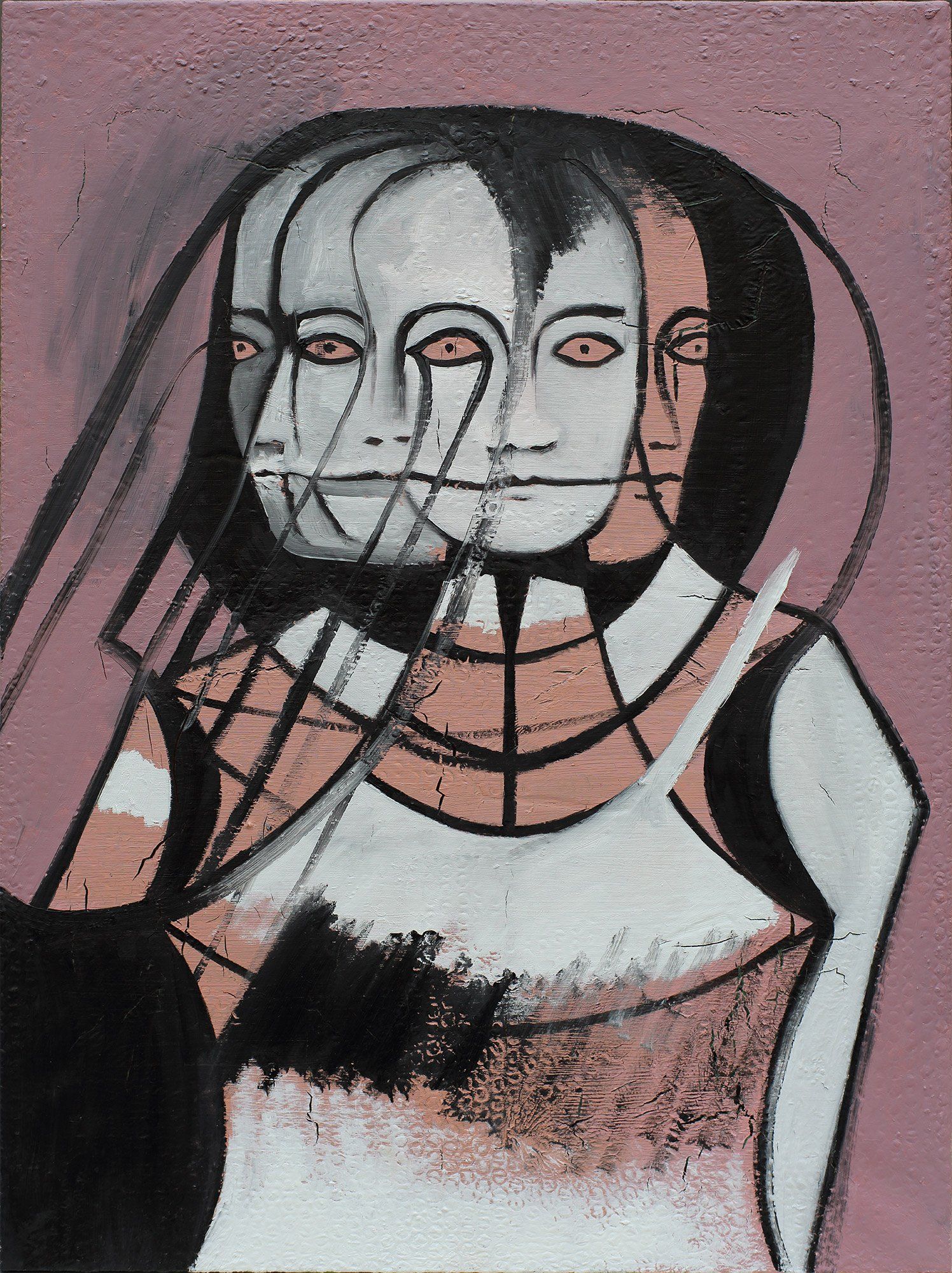 „Polyface No. 1“ by Sebastian Bieniek (B1EN1EK), 2018. Oil on canvas, 80 cm. x 60 cm. Painting from the oeuvre of Bieniekface by the artist. „Polyface No. 1“ by Sebastian Bieniek (B1EN1EK), 2018. Oil on canvas, 80 cm. x 60 cm. Painting from the oeuvre of Bieniekface by the artist.