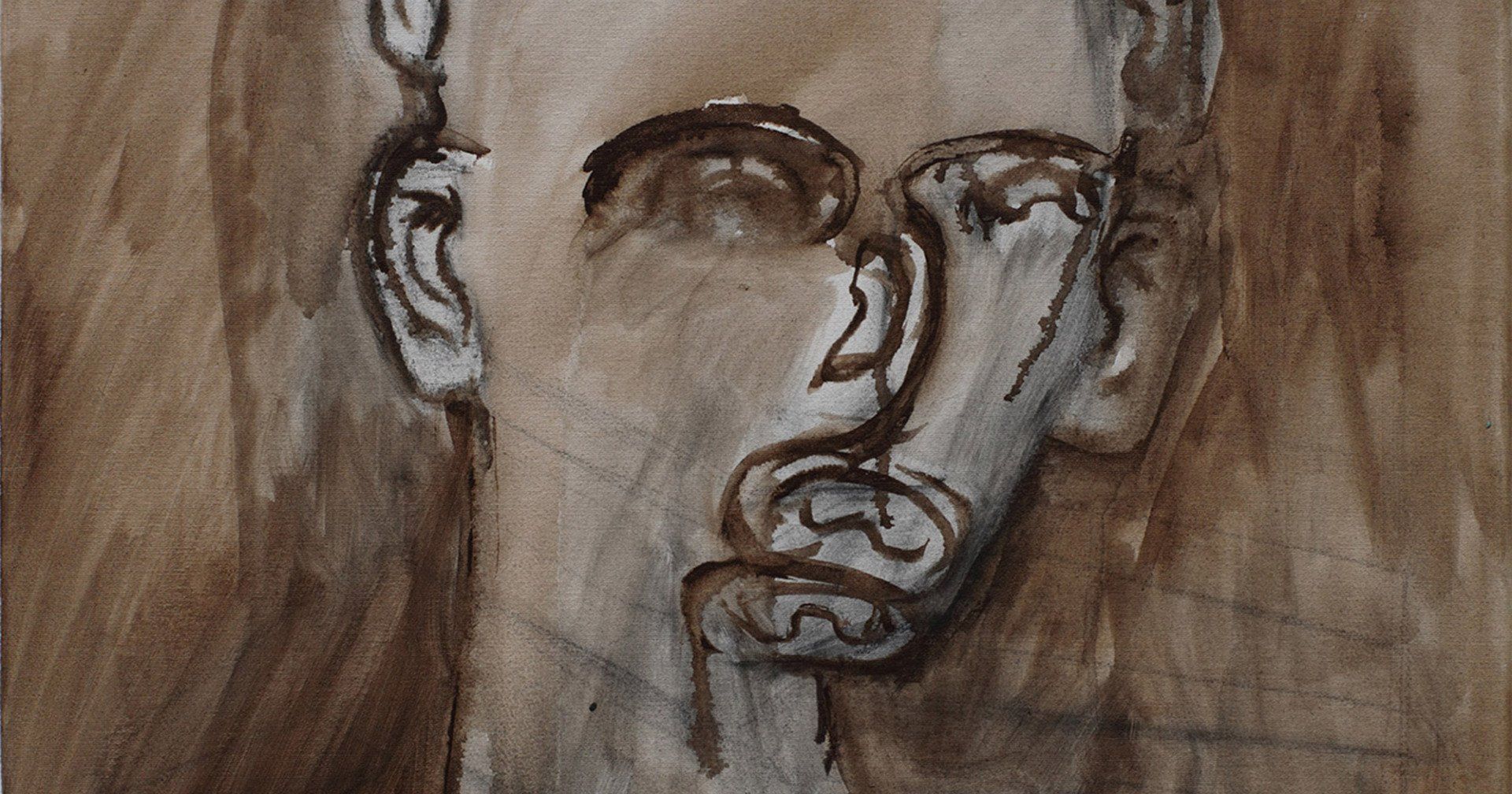 „Earface No. 1“ by Sebastian Bieniek (B1EN1EK), 2018. Oil on canvas, 70 cm. x 50 cm. Painting from the oeuvre of Bieniekface by the artist. „Earface No. 1“ by Sebastian Bieniek (B1EN1EK), 2018. Oil on canvas, 70 cm. x 50 cm. Painting from the oeuvre of Bieniekface by the artist.