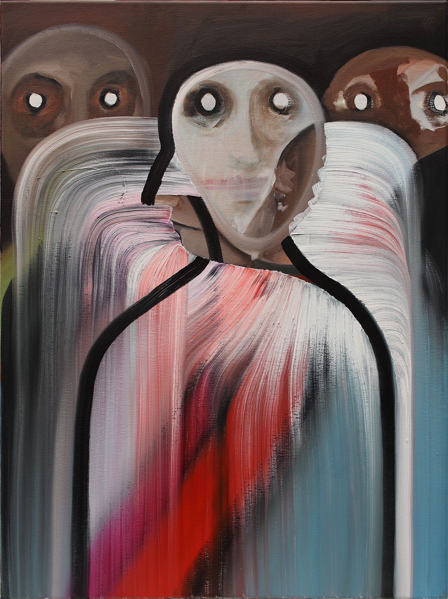 „Polyface No. 2“ by Sebastian Bieniek (B1EN1EK), 2019. Oil on canvas, 80 cm. x 60 cm. Painting from the oeuvre of Bieniekface by the artist.. „Polyface No. 2“ by Sebastian Bieniek (B1EN1EK), 2019. Oil on canvas, 80 cm. x 60 cm. Painting from the oeuvre of Bieniekface by the artist..