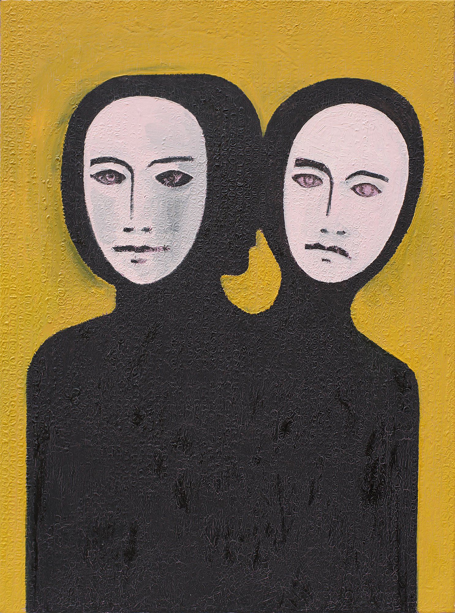 „Doppelgänger No. 3“, Sebastian Bieniek (B1EN1EK), 2018. Oil on canvas. 80 x 60 cm. From the „Doppelgänger“ oeuvre and series. „Doppelgänger No. 3“, Sebastian Bieniek (B1EN1EK), 2018. Oil on canvas. 80 x 60 cm. From the „Doppelgänger“ oeuvre and series.