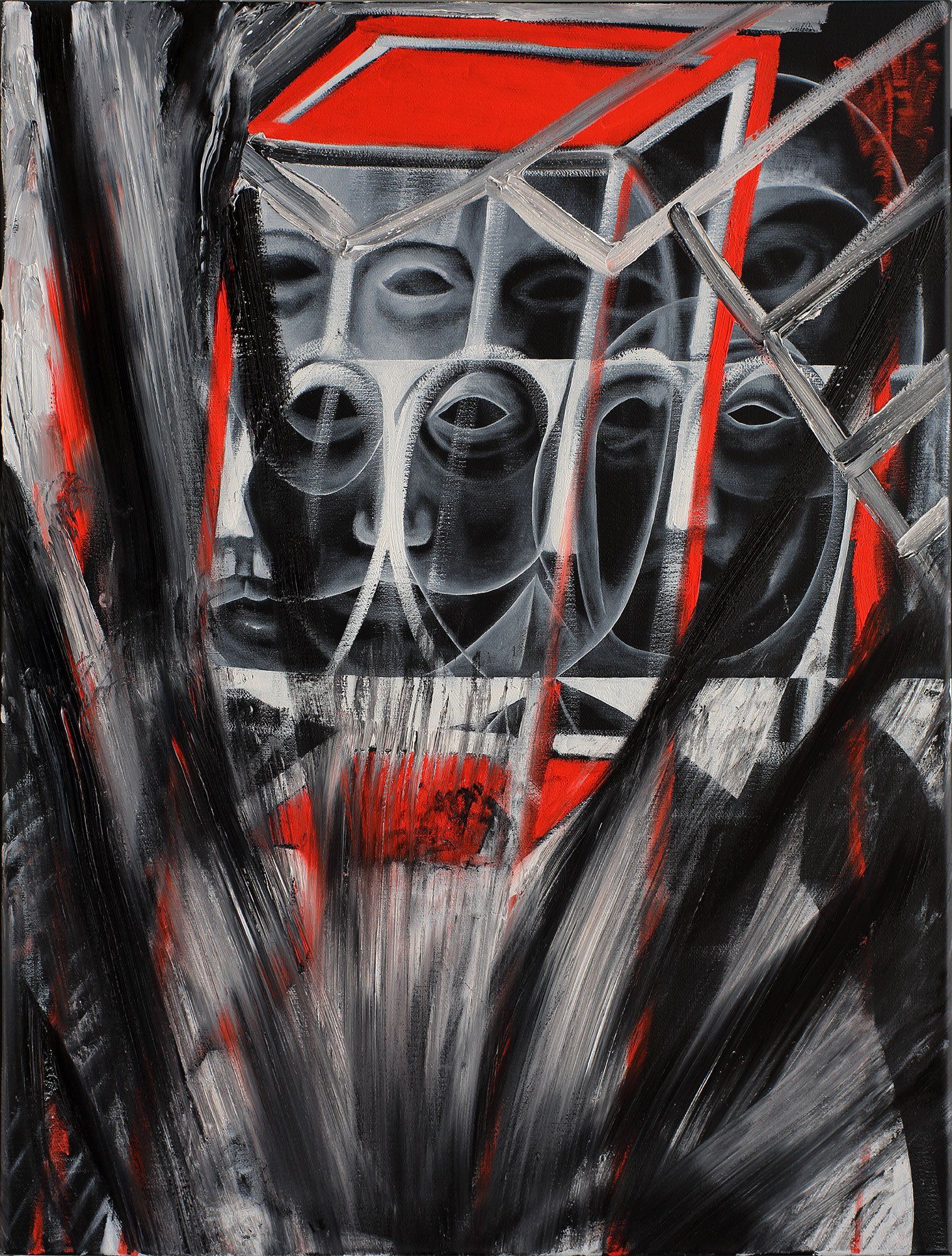 „The Beauty and it's Secret no. 3“ by Sebastian Bieniek (B1EN1EK), 2019. Oil on canvas, 80 cm. x 60 cm. Painting from the oeuvre of Bieniekface by the artist. „The Beauty and it's Secret no. 3“ by Sebastian Bieniek (B1EN1EK), 2019. Oil on canvas, 80 cm. x 60 cm. Painting from the oeuvre of Bieniekface by the artist.