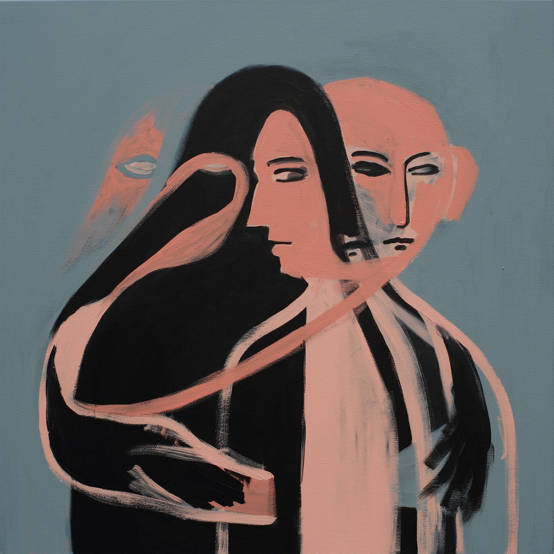 „Bicolor No. 4“ by Sebastian Bieniek (B1EN1EK), 2016. Acryl on canvas, 90 cm. x 90 cm. Painting from the oeuvre of Bieniekface by the artist. „Bicolor No. 4“ by Sebastian Bieniek (B1EN1EK), 2016. Acryl on canvas, 90 cm. x 90 cm. Painting from the oeuvre of Bieniekface by the artist.