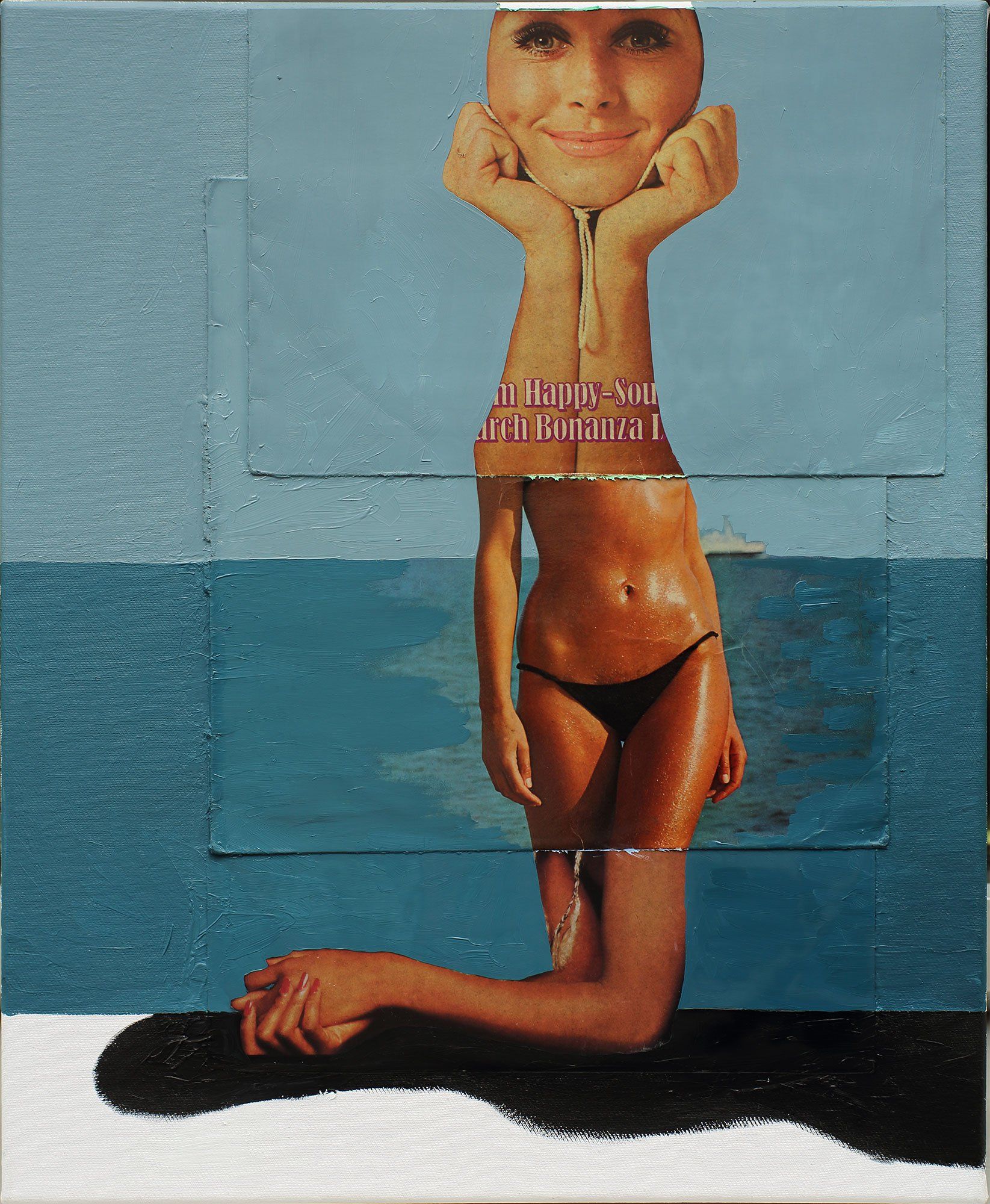 „Combiface No. 4“ by Sebastian Bieniek (B1EN1EK), 2019. Oil on canvas, 55 cm. x 45 cm. Painting from the oeuvre of Bieniekface by the artist. „Combiface No. 4“ by Sebastian Bieniek (B1EN1EK), 2019. Oil on canvas, 55 cm. x 45 cm. Painting from the oeuvre of Bieniekface by the artist.