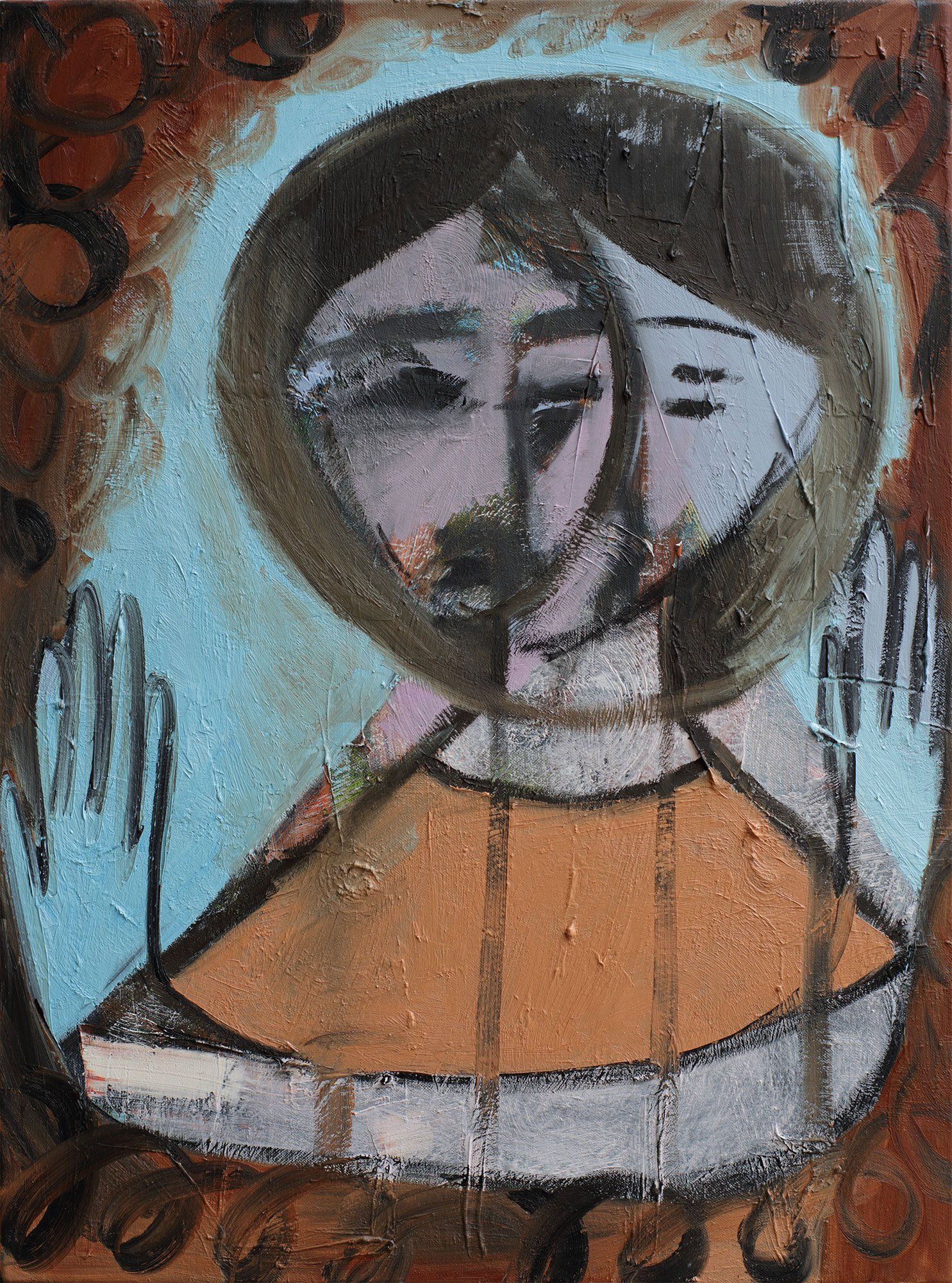 „Face 80x60 No. 4“ by Sebastian Bieniek (B1EN1EK), 2014. Oil on canvas, 80 cm. x 60 cm. Painting from the oeuvre of BieniekFace (Bieniek-Face) by the artist. „Face 80x60 No. 4“ by Sebastian Bieniek (B1EN1EK), 2014. Oil on canvas, 80 cm. x 60 cm. Painting from the oeuvre of BieniekFace (Bieniek-Face) by the artist.