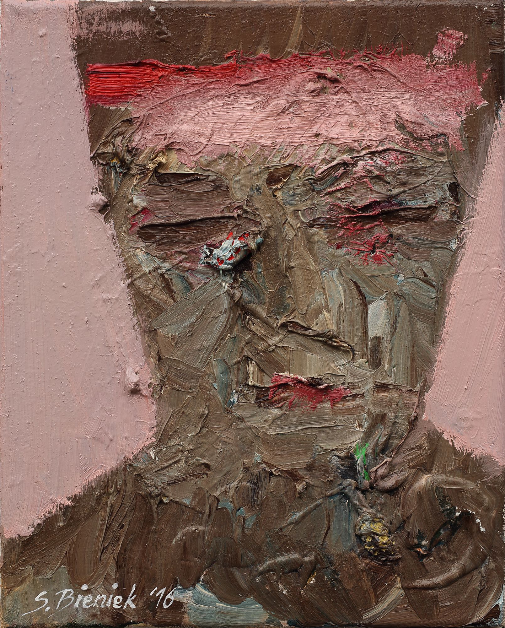 „Face no. 4“, by Sebastian Bieniek (B1EN1EK), 2016. Oil on canvas. 30 x 24 cm. From the „Face no. 4“, by Sebastian Bieniek (B1EN1EK), 2016. Oil on canvas. 30 x 24 cm. From the