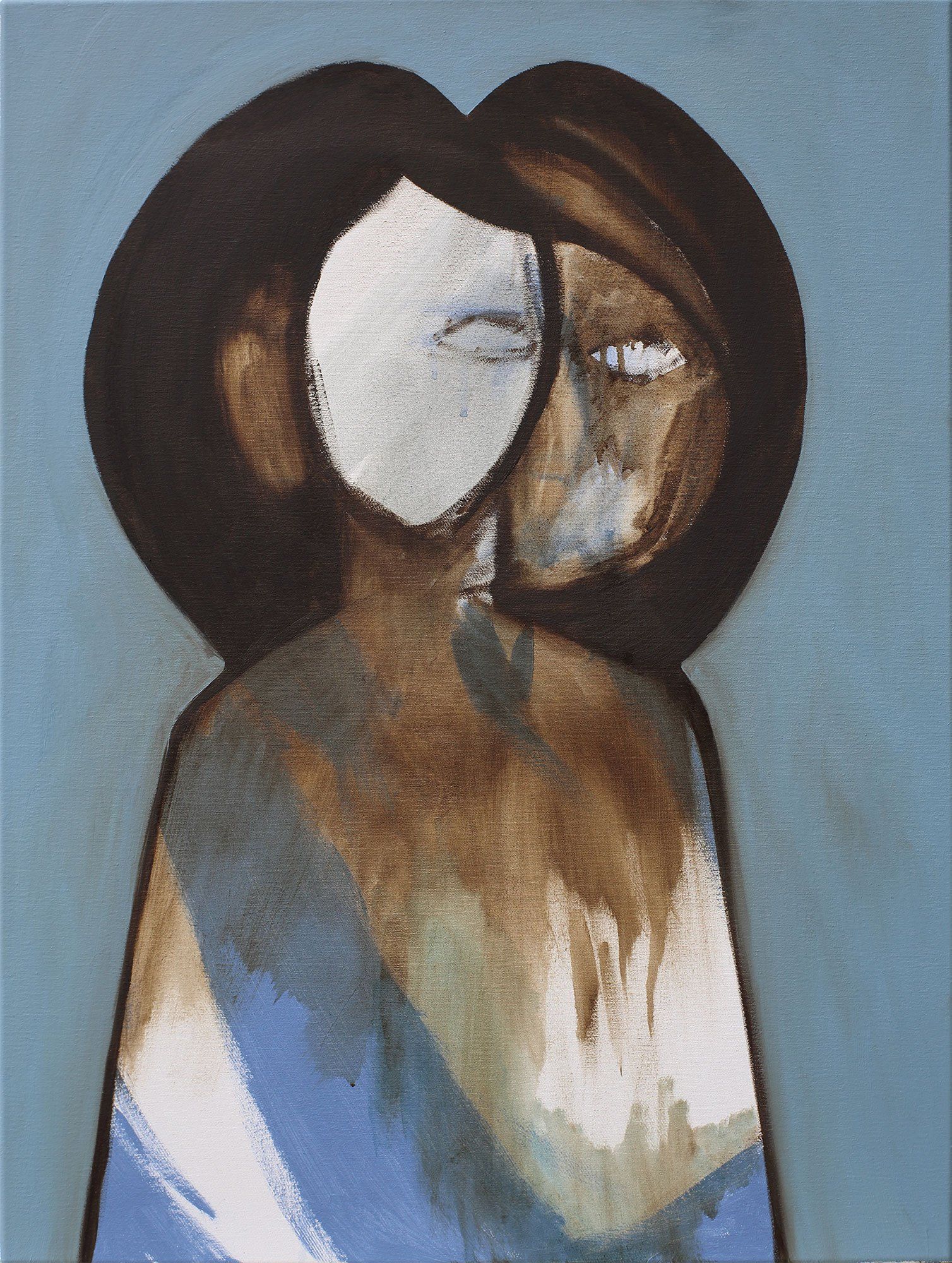 „Face 80x60 No. 6“ by Sebastian Bieniek (B1EN1EK), 2014. Oil on canvas, 80 cm. x 60 cm. Painting from the oeuvre of BieniekFace (Bieniek-Face) by the artist. „Face 80x60 No. 6“ by Sebastian Bieniek (B1EN1EK), 2014. Oil on canvas, 80 cm. x 60 cm. Painting from the oeuvre of BieniekFace (Bieniek-Face) by the artist.