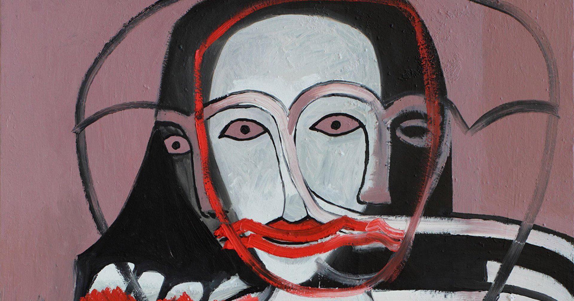 „Shifted Faces No. 1“ by Sebastian Bieniek (B1EN1EK), 2018. Oil on canvas, 90 cm. x 60 cm. Painting from the oeuvre of Bieniekface painting by the artist. „Shifted Faces No. 1“ by Sebastian Bieniek (B1EN1EK), 2018. Oil on canvas, 90 cm. x 60 cm. Painting from the oeuvre of Bieniekface painting by the artist.