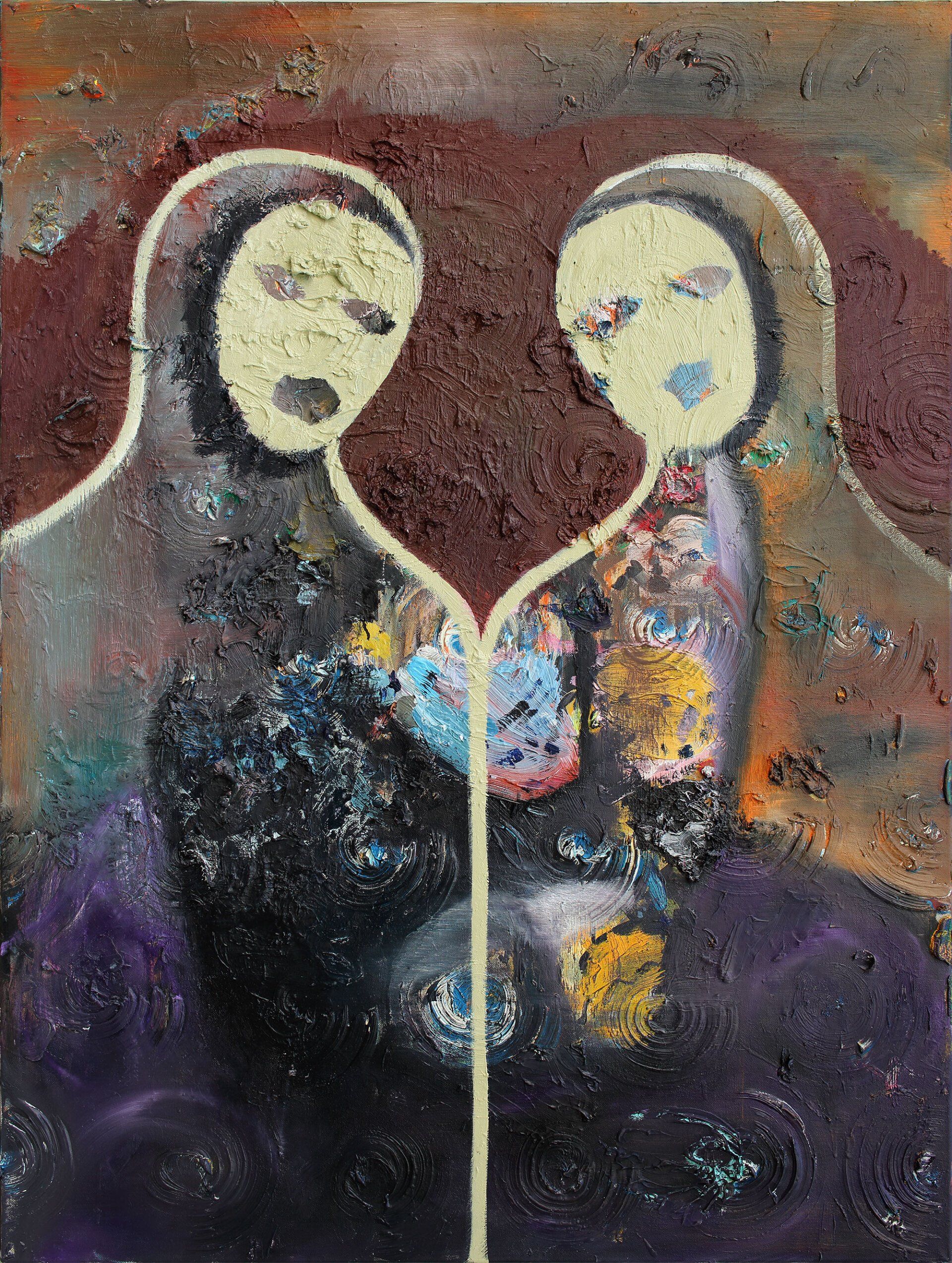 „Doppelgänger No. 7“, Sebastian Bieniek (B1EN1EK), 2019. Oil on canvas. 120 x 90 cm. From the „Doppelgänger“ oeuvre and series. „Doppelgänger No. 7“, Sebastian Bieniek (B1EN1EK), 2019. Oil on canvas. 120 x 90 cm. From the „Doppelgänger“ oeuvre and series.