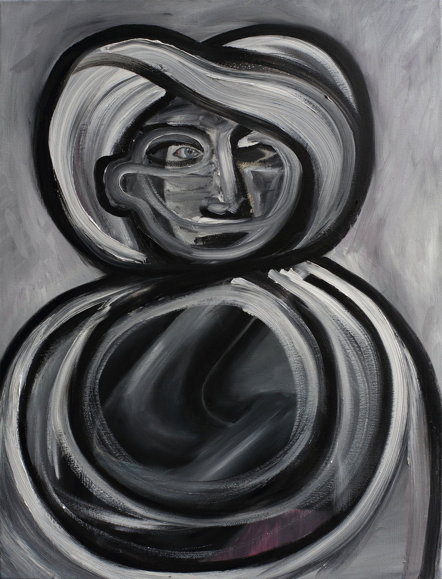 „Face 80x60 No. 7“ by Sebastian Bieniek (B1EN1EK), 2014. Oil on canvas, 80 cm. x 60 cm. Painting from the oeuvre of BieniekFace (Bieniek-Face) by the artist. „Face 80x60 No. 7“ by Sebastian Bieniek (B1EN1EK), 2014. Oil on canvas, 80 cm. x 60 cm. Painting from the oeuvre of BieniekFace (Bieniek-Face) by the artist.