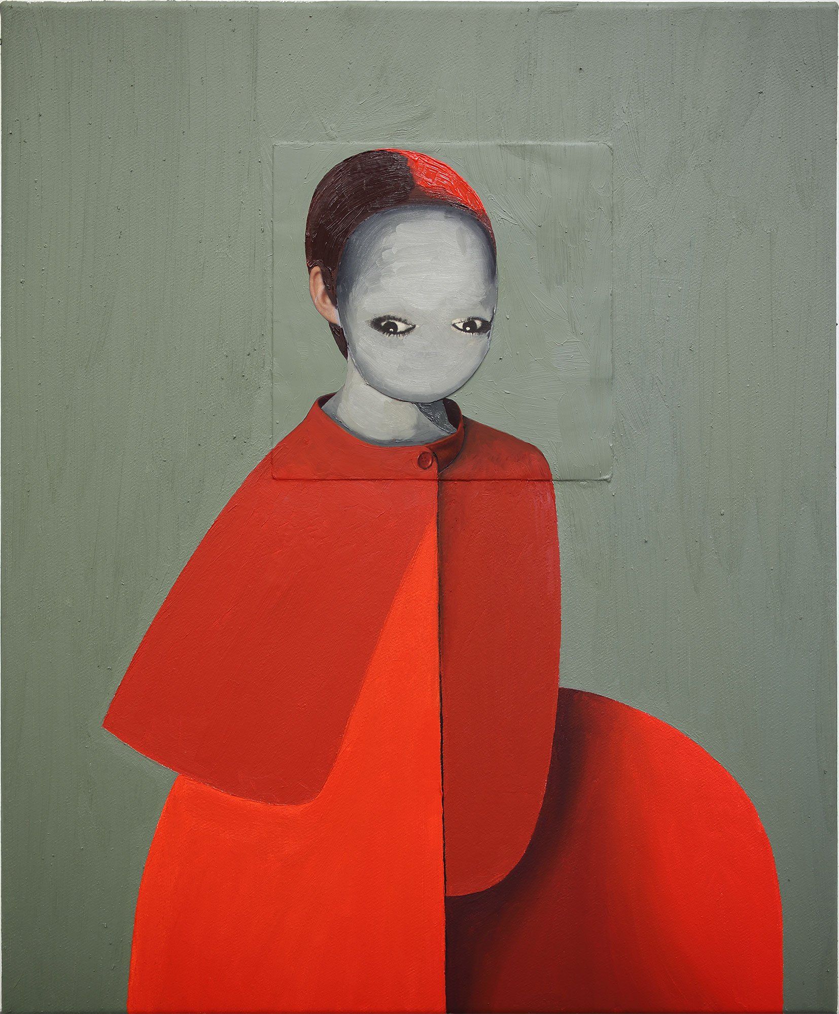 „Combiface No. 7“ by Sebastian Bieniek (B1EN1EK), 2019. Oil on canvas, 55 cm. x 45 cm. Painting from the oeuvre of Bieniekface by the artist. „Combiface No. 7“ by Sebastian Bieniek (B1EN1EK), 2019. Oil on canvas, 55 cm. x 45 cm. Painting from the oeuvre of Bieniekface by the artist.