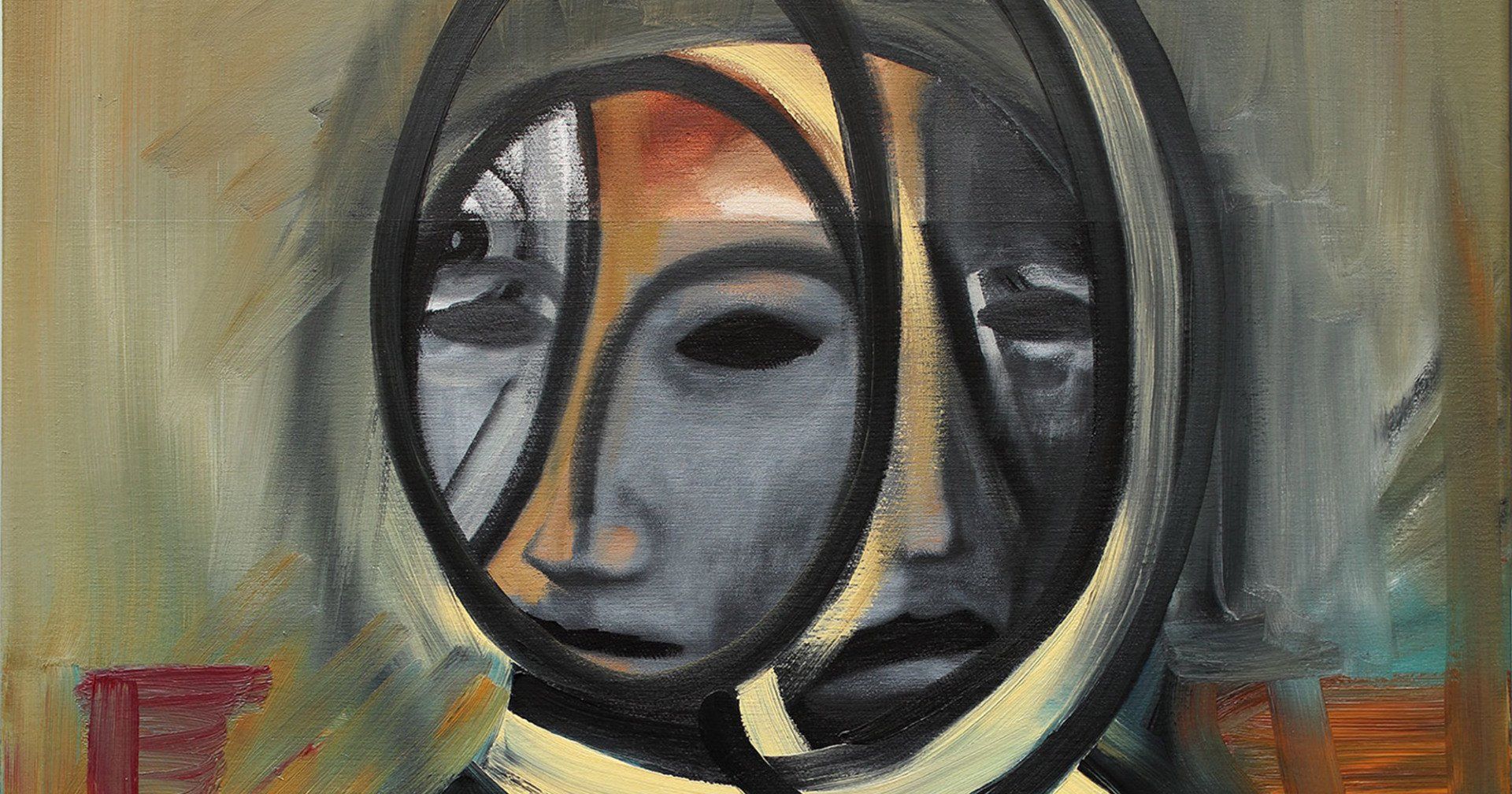 „Polyface No. 8“ by Sebastian Bieniek (B1EN1EK), 2019. Oil on canvas, 80 cm. x 60 cm. Painting from the oeuvre of Bieniekface by the artist. „Polyface No. 8“ by Sebastian Bieniek (B1EN1EK), 2019. Oil on canvas, 80 cm. x 60 cm. Painting from the oeuvre of Bieniekface by the artist.