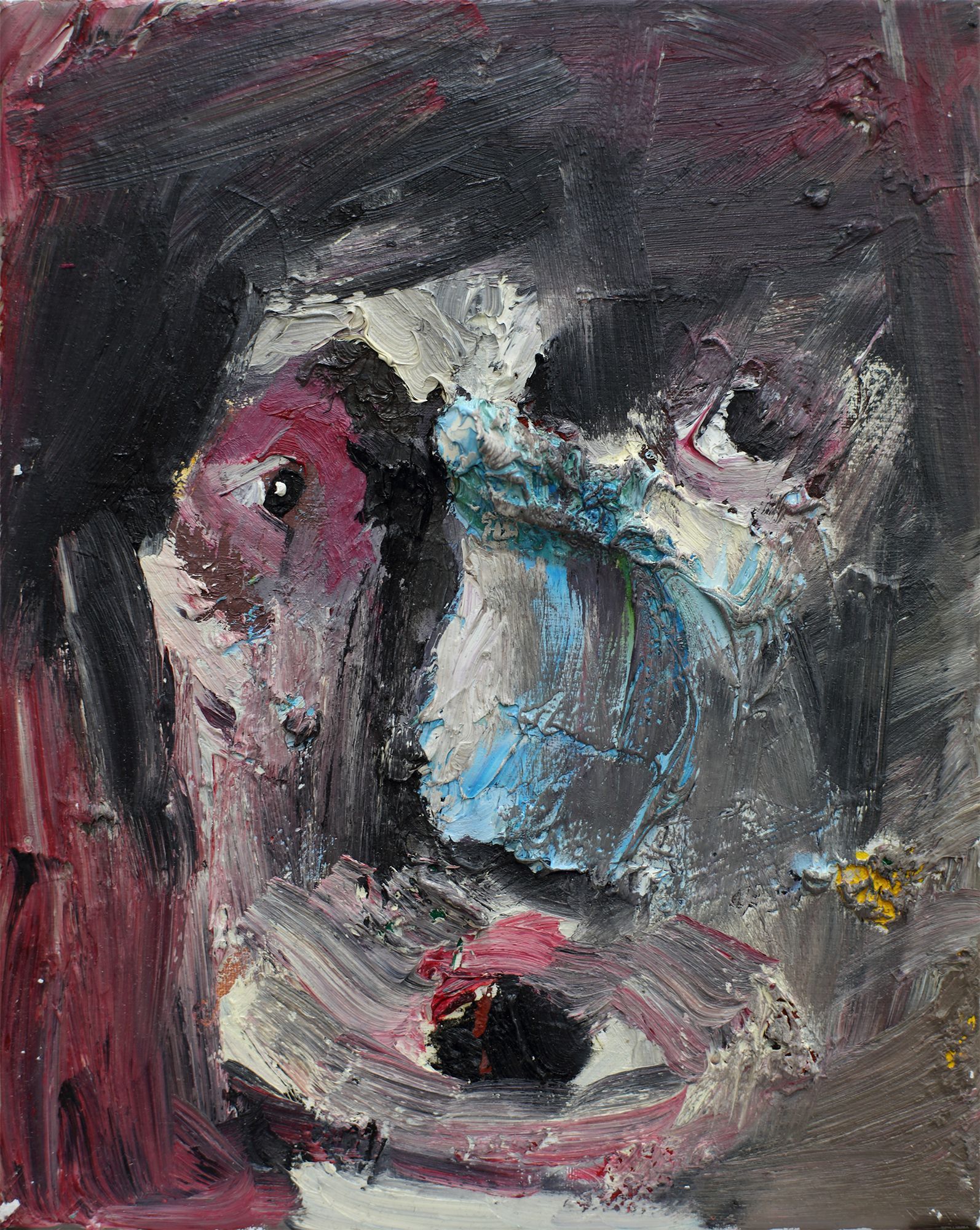 „Face no. 13“, by Sebastian Bieniek (B1EN1EK), 2018. Oil on canvas. 30 x 24 cm. From the „Face no. 13“, by Sebastian Bieniek (B1EN1EK), 2018. Oil on canvas. 30 x 24 cm. From the