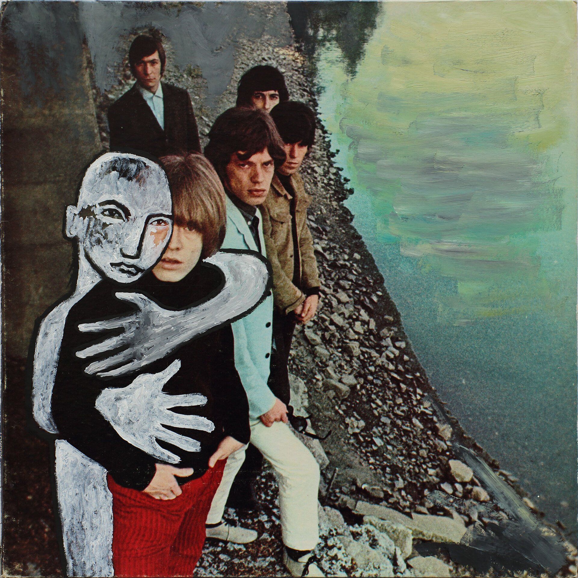 „Ghost Rider No. 14“ (Brian Jones / Rolling Stones) by Sebastian Bieniek (B1EN1EK), 2019. Oil on original LP cover, 31,5 cm. x 30 cm. Bieniek-Paint (overpainted medium) from the oeuvre of Bieniek-Face (BieniekFace) by the artist. „Ghost Rider No. 14“ (Brian Jones / Rolling Stones) by Sebastian Bieniek (B1EN1EK), 2019. Oil on original LP cover, 31,5 cm. x 30 cm. Bieniek-Paint (overpainted medium) from the oeuvre of Bieniek-Face (BieniekFace) by the artist.