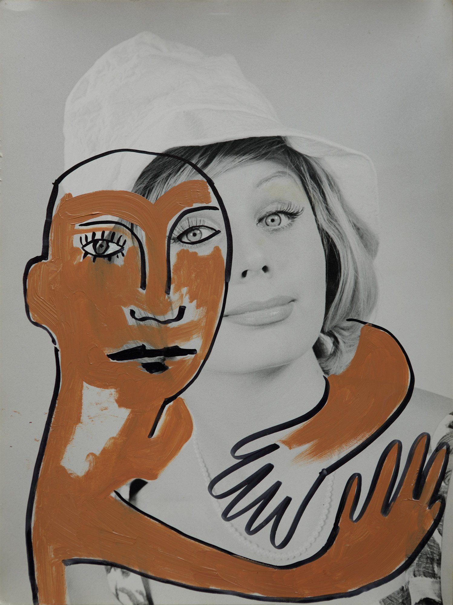 “Facination No. 15” by Sebastian Bieniek (B1EN1EK) 2014. Oil on orig. photography from 1968. 39,8 cm. x 30 cm. (overpainted medium). Part of the BieniekFace (Bieniek-Face) oeuvre by the artist. “Facination No. 15” by Sebastian Bieniek (B1EN1EK) 2014. Oil on orig. photography from 1968. 39,8 cm. x 30 cm. (overpainted medium). Part of the BieniekFace (Bieniek-Face) oeuvre by the artist.